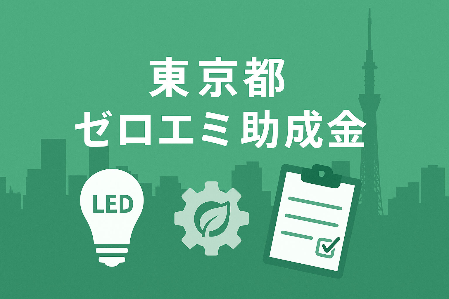 東京都ゼロエミ助成金の画像